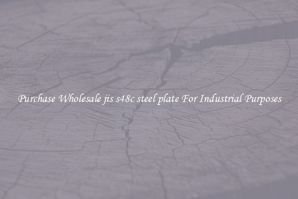 Purchase Wholesale jis s48c steel plate For Industrial Purposes