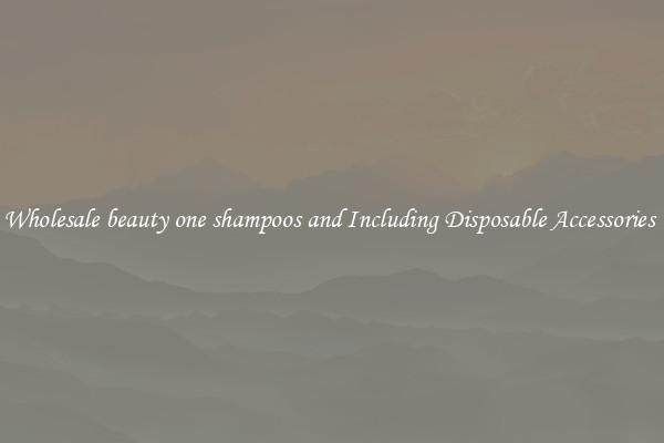 Wholesale beauty one shampoos and Including Disposable Accessories 