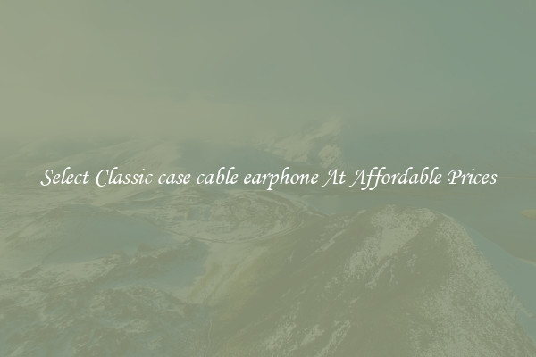Select Classic case cable earphone At Affordable Prices