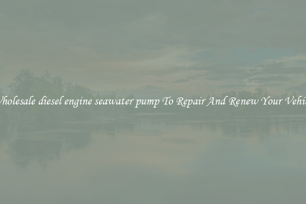 Wholesale diesel engine seawater pump To Repair And Renew Your Vehicle