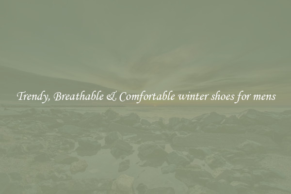 Trendy, Breathable & Comfortable winter shoes for mens