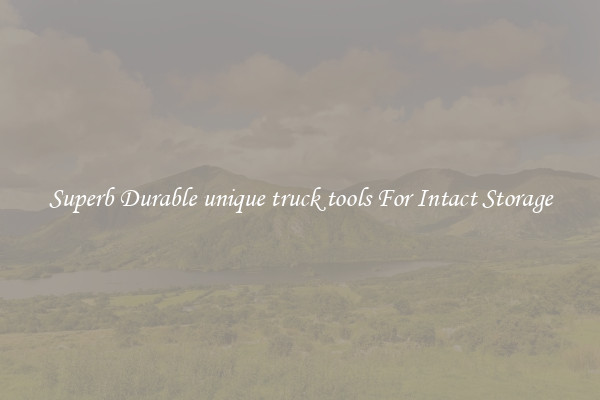 Superb Durable unique truck tools For Intact Storage