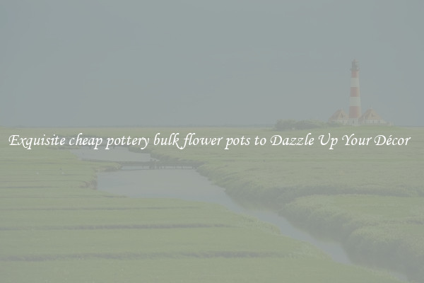 Exquisite cheap pottery bulk flower pots to Dazzle Up Your Décor  