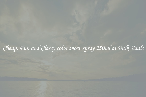 Cheap, Fun and Classy color snow spray 250ml at Bulk Deals