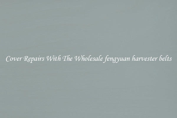  Cover Repairs With The Wholesale fengyuan harvester belts 