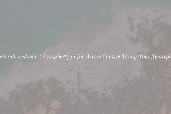 Wholesale android 4.2 raspberry pi for Access Control Using Your Smartphone